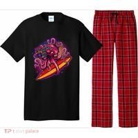 Retro Eighties 80's Surfer Octopus Pajama Set thumb 0