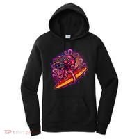 Retro Eighties 80's Surfer Octopus Women's Hoodie thumb 0