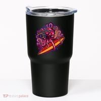 Retro Eighties 80's Surfer Octopus Tumbler thumb 0