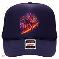 Retro Eighties 80's Surfer Octopus Hat thumb 0