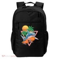 Retro Eighties 80's Skateboarding Shark Backpack thumb 0