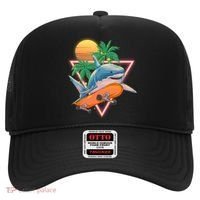 Retro Eighties 80's Skateboarding Shark Hat thumb 0
