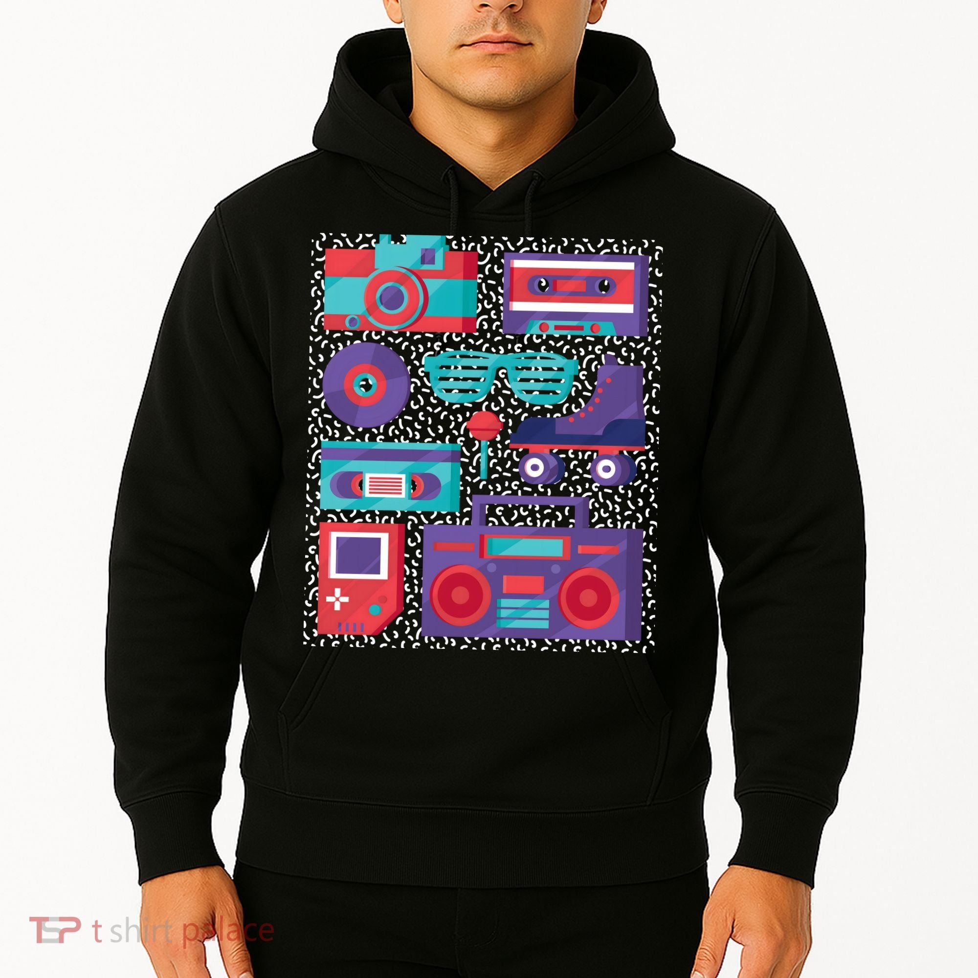 Retro Elements 90s Hoodie