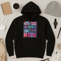 Retro Elements 90s Hoodie thumb 3