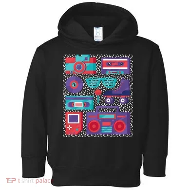 Retro Elements 90s Toddler Hoodie