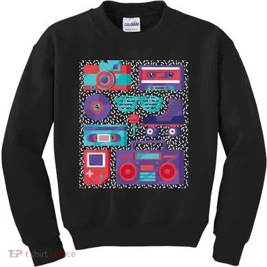 Retro Elements 90s Kids Sweatshirt