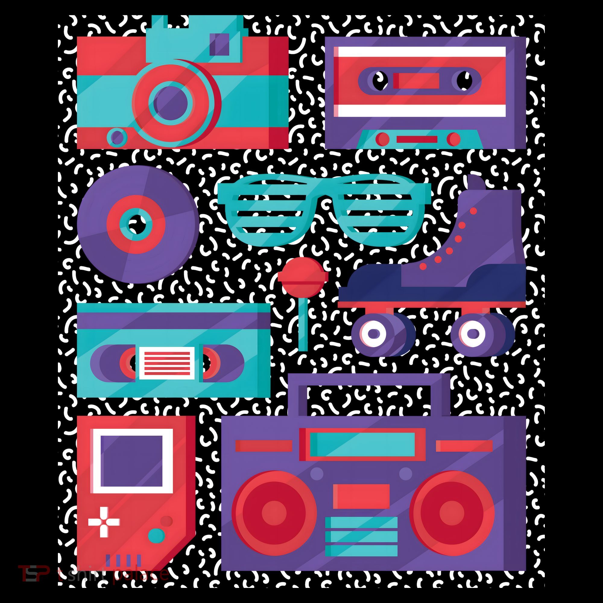 Retro Elements 90s Kids Sweatshirt
