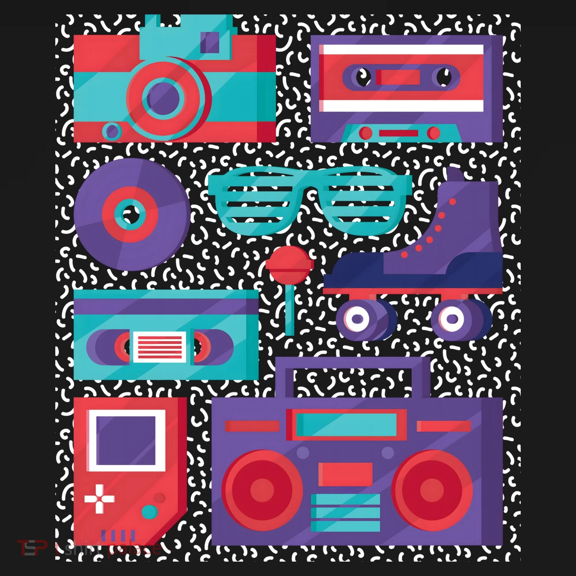 Retro Elements 90s Kids Sweatshirt
