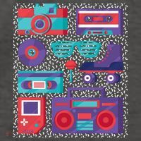 Retro Elements 90s Vector Backpack thumb 2