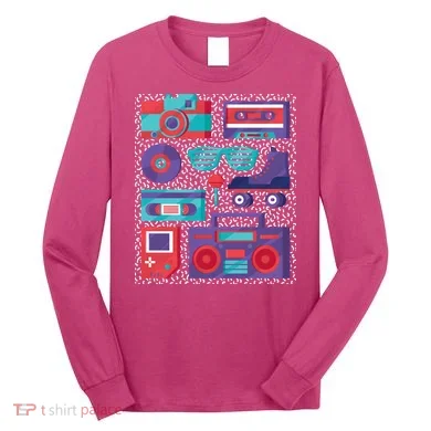Retro Elements 90s Long Sleeve Shirt