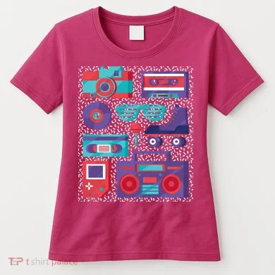 Retro Elements 90s Women's T-Shirt
