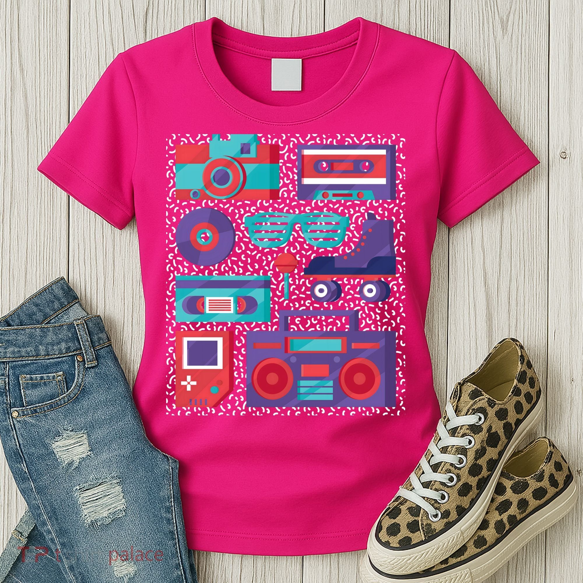 Retro Elements 90s Women's T-Shirt