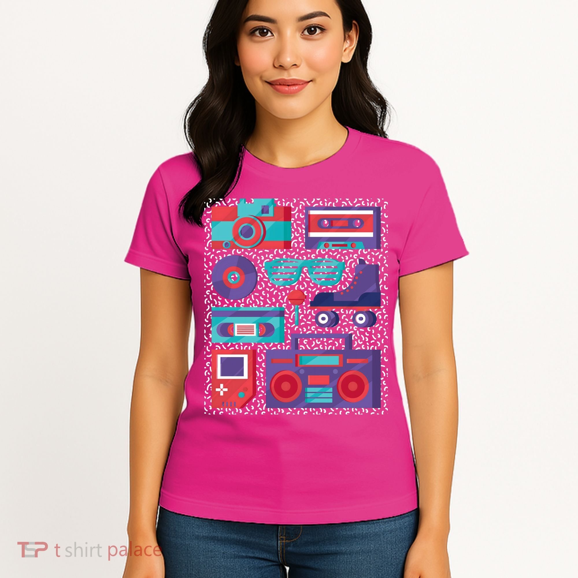 Retro Elements 90s Women's T-Shirt