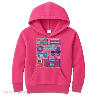 Retro Elements 90s Kids Hoodie