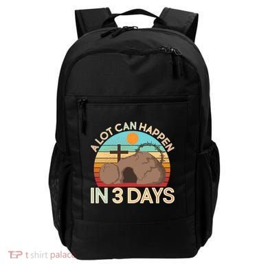 Retro Easter A Lot Can Happen In 3 Days Backpack