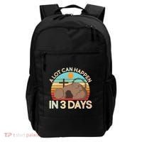 Retro Easter A Lot Can Happen In 3 Days Backpack thumb 0