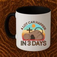 Retro Easter A Lot Can Happen In 3 Days Coffee Mug thumb 2