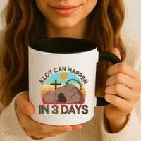 Retro Easter A Lot Can Happen In 3 Days Coffee Mug thumb 3