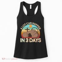 Retro Easter A Lot Can Happen In 3 Days Women's Tank Top thumb 0