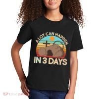 Retro Easter A Lot Can Happen In 3 Days Kids T-Shirt thumb 2