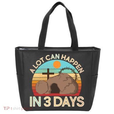 Retro Easter A Lot Can Happen In 3 Days Tote Bag