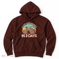 Retro Easter A Lot Can Happen In 3 Days Hoodie thumb 0
