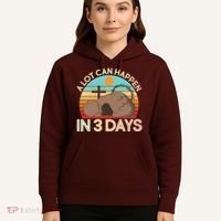Retro Easter A Lot Can Happen In 3 Days Hoodie thumb 5