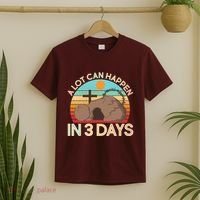 Retro Easter A Lot Can Happen In 3 Days T-Shirt thumb 2