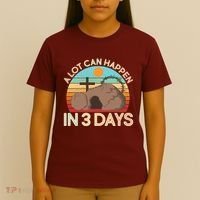 Retro Easter A Lot Can Happen In 3 Days T-Shirt thumb 4