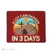 Retro Easter A Lot Can Happen In 3 Days Mousepad thumb 0