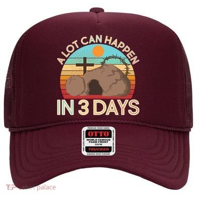 Retro Easter A Lot Can Happen In 3 Days Hat
