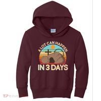 Retro Easter A Lot Can Happen In 3 Days Kids Hoodie thumb 0