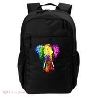 Rainbow Elephant Art Cute Gift Backpack thumb 0