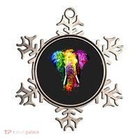Rainbow Elephant Art Cute Gift Ornament thumb 0
