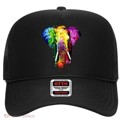 Rainbow Elephant Art Cute Gift Hat