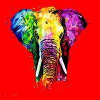 Rainbow Elephant Art Cute Gift Santa Hat thumb 1