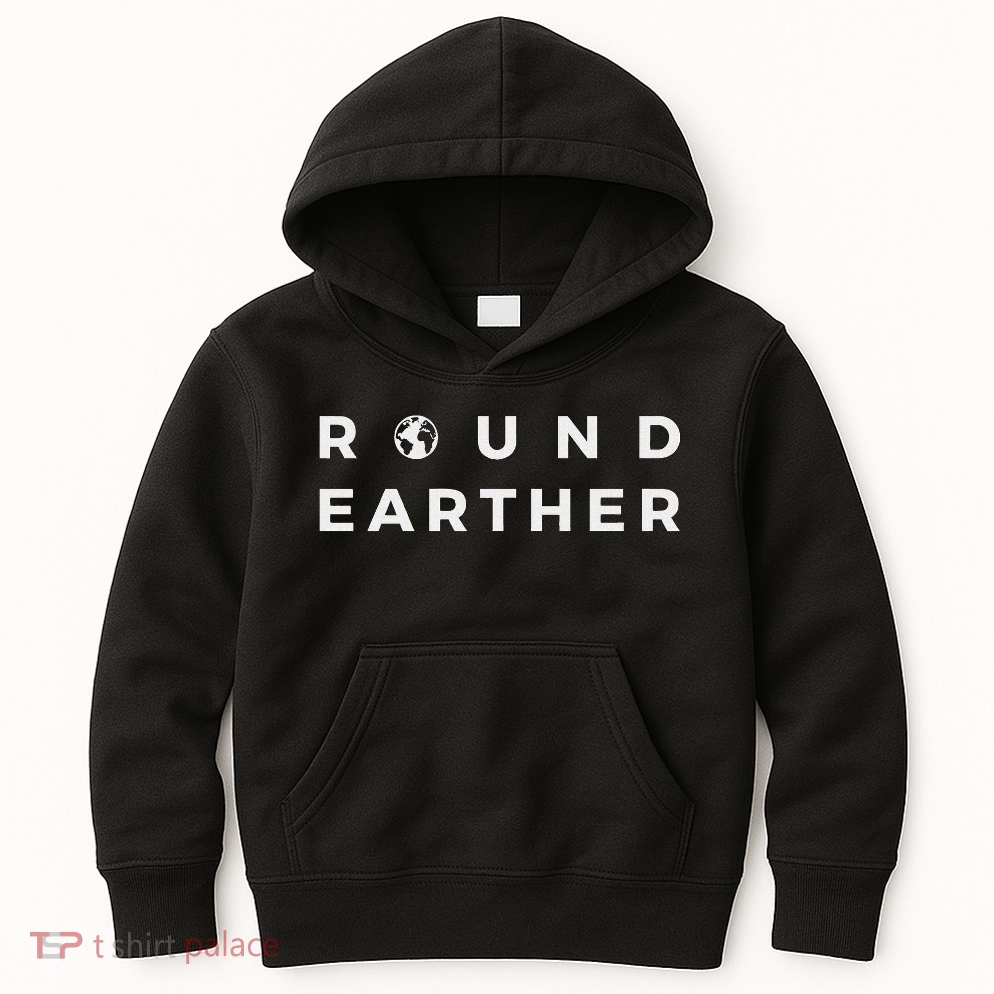 Round Earther Anti Flat Earth The Earth Is Round Kids Hoodie