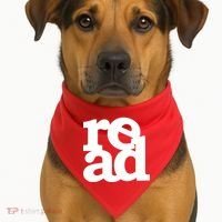 Read Logo USA-Made Doggie Bandana thumb 1