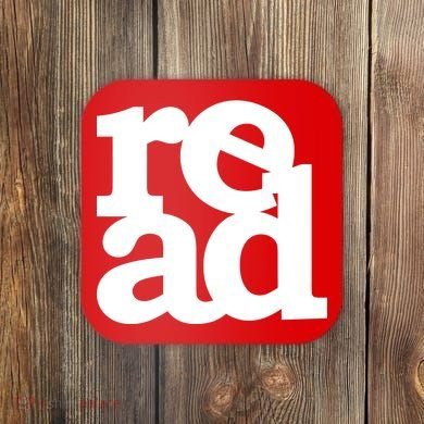 Read Logo Coaster