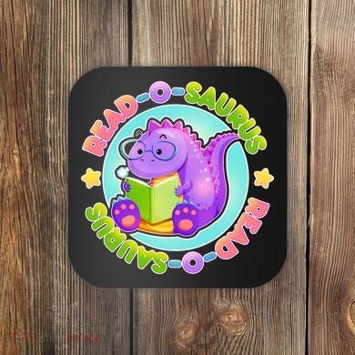 Read-O-Saurus Coaster