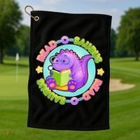 Read-O-Saurus Golf Towel thumb 1