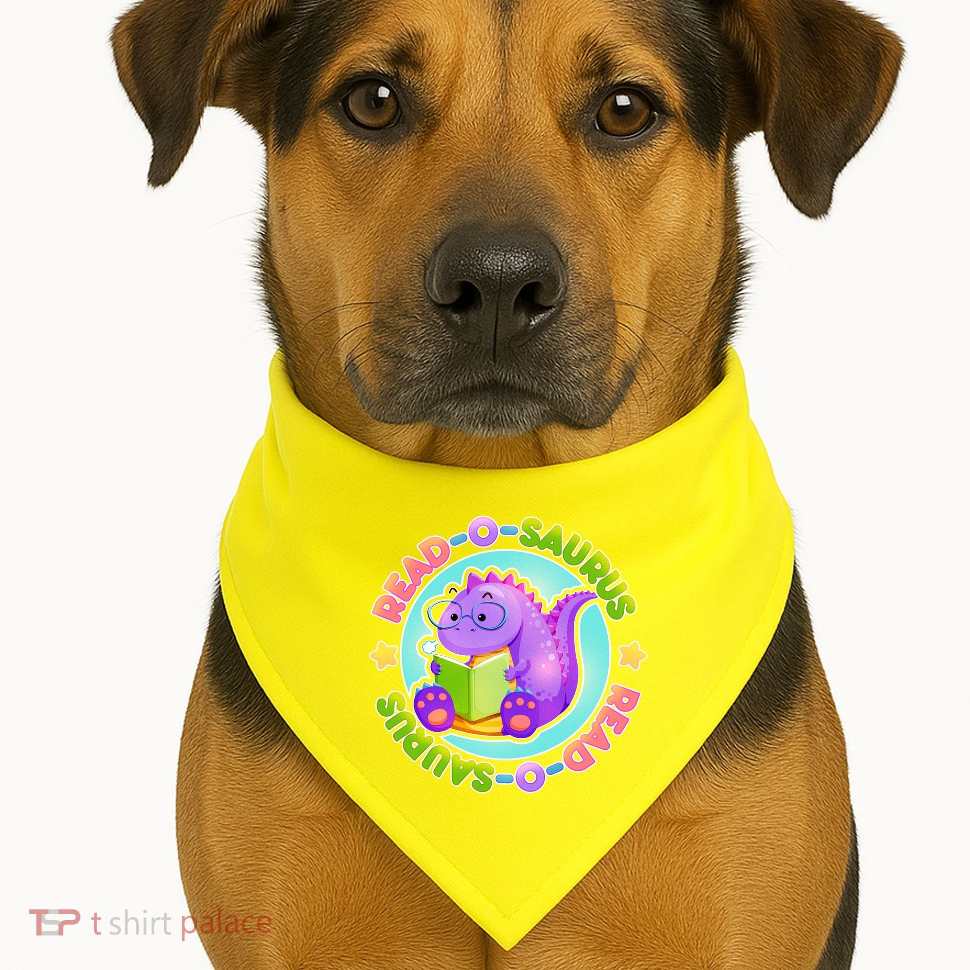 Read-O-Saurus USA-Made Doggie Bandana