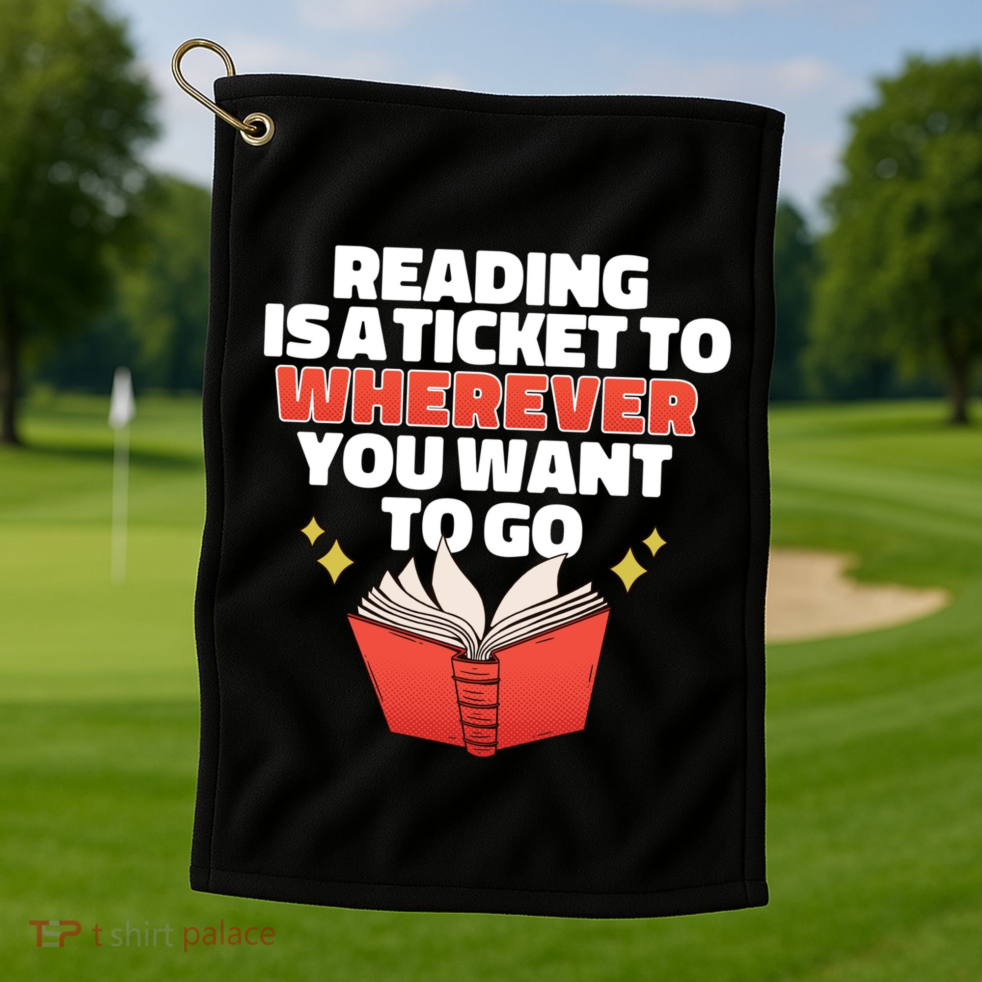 Reading Imagination Golf Towel