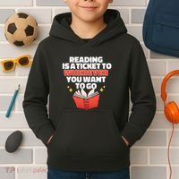Reading Imagination Kids Hoodie thumb 2