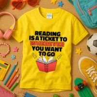 Reading Imagination Kids T-Shirt thumb 3