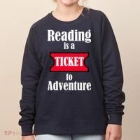 Reading Is An Adventure Women's Sweatshirt thumb 0