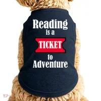 Reading Is An Adventure Doggie Tank thumb 0