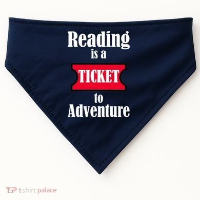 Reading Is An Adventure USA-Made Doggie Bandana