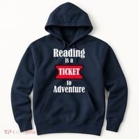 Reading Is An Adventure Hoodie thumb 0