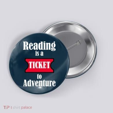 Reading Is An Adventure Button